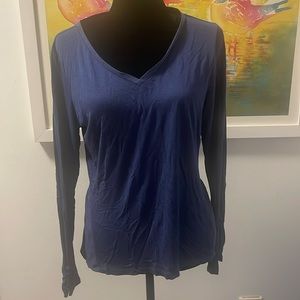 NWT CALVIN KLEIN long sleeve blue blouse from Calvin Klein . Size L